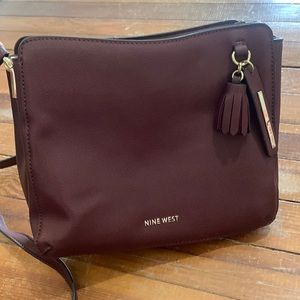 Maroon Nine West purse